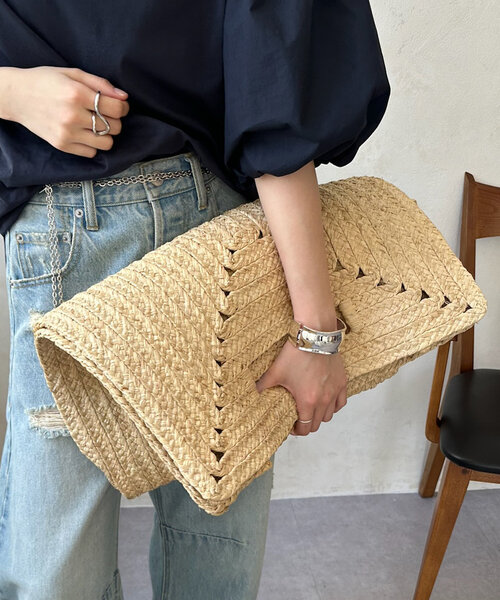DouDou（ドゥドゥ）の「【MADE IN MADA 24SS】MARIE BAG（かごバッグ・レディース・ベージュ/ブラウン・FREE）」の20枚目の写真