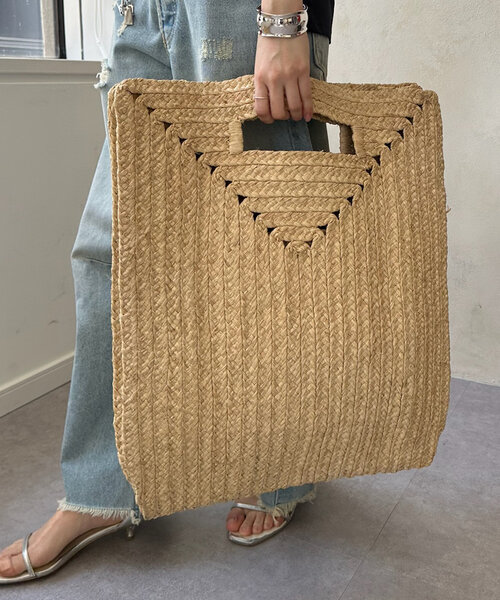 DouDou（ドゥドゥ）の「【MADE IN MADA 24SS】MARIE BAG（かごバッグ・レディース・ベージュ/ブラウン・FREE）」の21枚目の写真