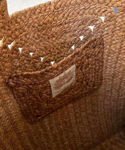 DouDou（ドゥドゥ）の「【MADE IN MADA 24SS】MARIE BAG（かごバッグ・レディース・ベージュ/ブラウン・FREE）」の6枚目の写真