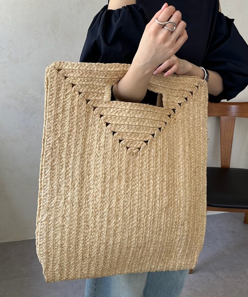 DouDou（ドゥドゥ）の「【MADE IN MADA 24SS】MARIE BAG（かごバッグ・レディース・ベージュ/ブラウン・FREE）」の10枚目の写真