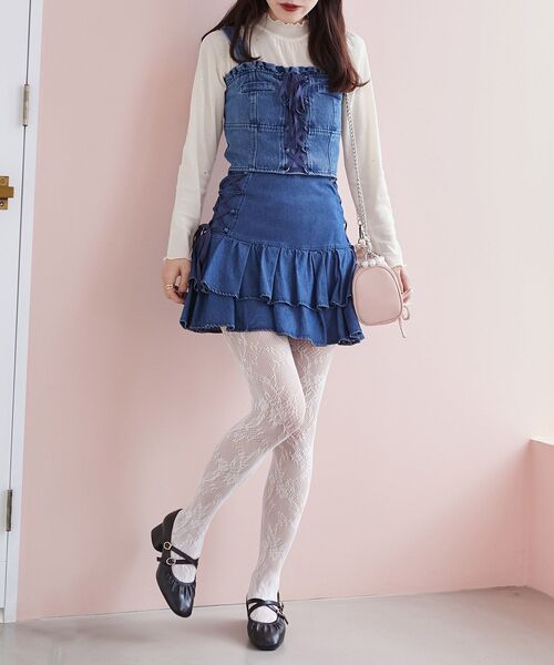 MAJESTIC LEGON(マジェスティックレゴン)の「レディギャザーストラップパンプス(パンプス・レディース・シルバー/ブラック/アイボリー/ブラウン/ボルドー/ブラック系その他2/ピンク/ダークブラウン/レッド・SMALL/X-LARGE/MEDIUM/LARGE/XXL)」の10枚目の写真