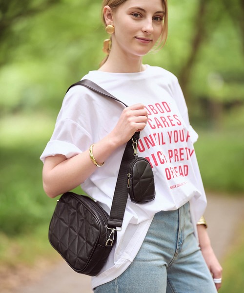 Mia   （ミア）の「テキストロゴTシャツ（Tシャツ/カットソー・レディース・ブラック/オフホワイト・FREE）」の20枚目の写真