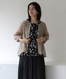 メッシュ切替えドロストブルゾン