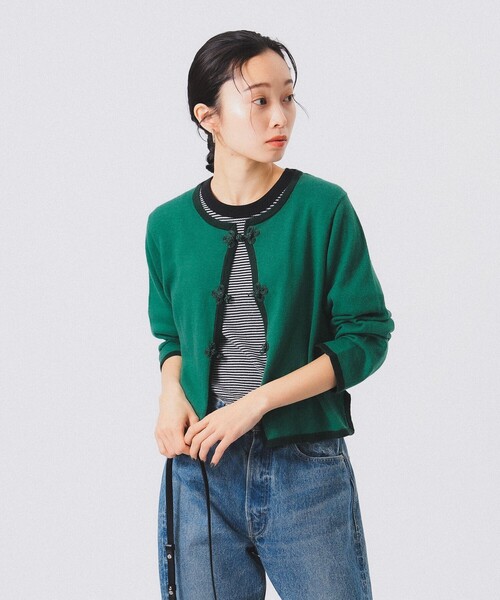 【セール】12ゲージ チャイナ トリム カーディガン 24AW（カーディガン/ボレロ）｜BEAMS BOY（ビームスボーイ）