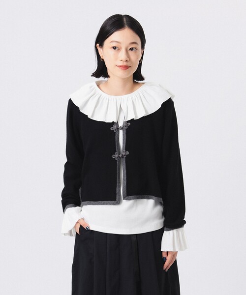 【セール】12ゲージ チャイナ トリム カーディガン 24AW（カーディガン/ボレロ）｜BEAMS BOY（ビームスボーイ）