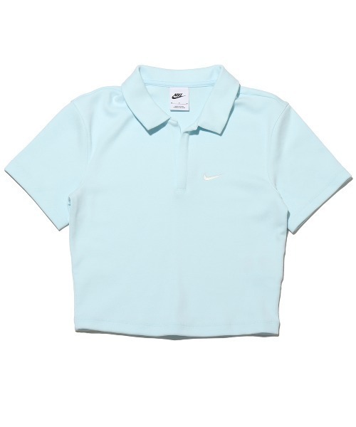 NIKE（ナイキ）の「NIKE AS W NSW ESSNTL SS POLO CRP TO / ナイキ ウィメンズ NSW エッセンシャル S/S ポロ 【SP】（ポロシャツ・レディース・ブルー/ピンク/ベージュ・S/M/XS）」の11枚目の写真