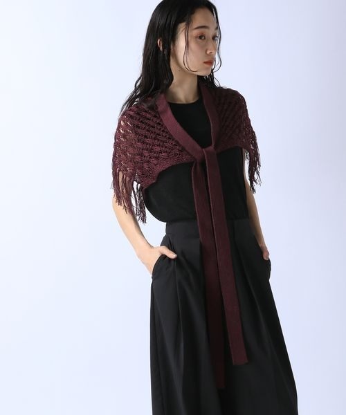 JEANASIS(ジーナシス)の「2WAYニットアミベルト/136011(ベルト・レディース・ブラック/ブラウン系その他・FREE)」の5枚目の写真