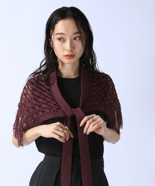 JEANASIS(ジーナシス)の「2WAYニットアミベルト/136011(ベルト・レディース・ブラック/ブラウン系その他・FREE)」の6枚目の写真