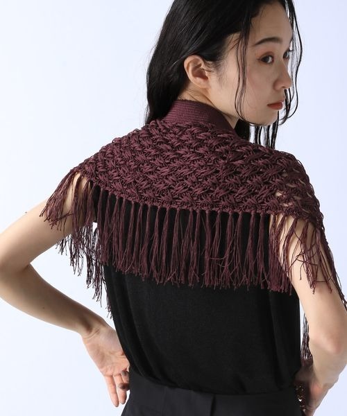 JEANASIS(ジーナシス)の「2WAYニットアミベルト/136011(ベルト・レディース・ブラック/ブラウン系その他・FREE)」の7枚目の写真