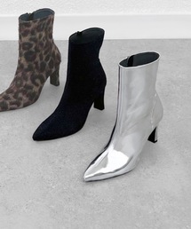 MAMIAN | ポインテッドトゥ ショートブーツ (8.0cmヒール)(ブーツ)