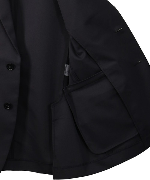 TOKYO SHIRTS（トウキョウシャツ）の「抗ウイルスストレッチジャケット（セットアップ可能）（テーラードジャケット・メンズ・ブラック・M/L）」の3枚目の写真