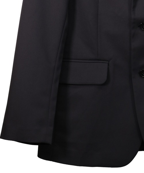 TOKYO SHIRTS（トウキョウシャツ）の「抗ウイルスストレッチジャケット（セットアップ可能）（テーラードジャケット・メンズ・ブラック・M/L）」の4枚目の写真