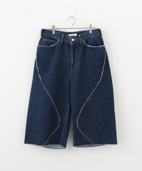 JIEDA(ジエダ)の「JieDa CROPPED LOOSE FIT DENIM JIE-24W -PT12(スラックス・メンズ・ネイビー・1/2)」の9枚目の写真