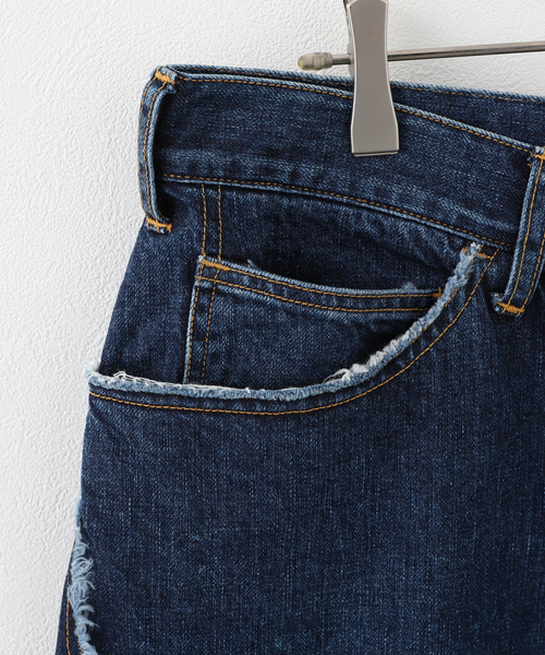 JIEDA(ジエダ)の「JieDa CROPPED LOOSE FIT DENIM JIE-24W -PT12(スラックス・メンズ・ネイビー・1/2)」の14枚目の写真