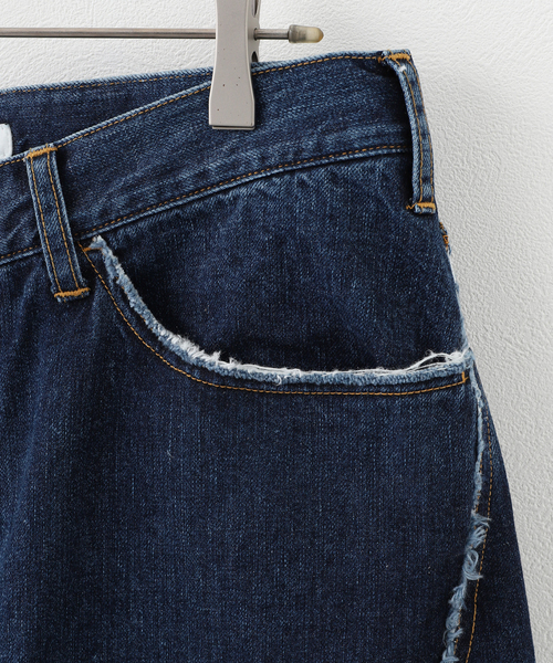 JIEDA(ジエダ)の「JieDa CROPPED LOOSE FIT DENIM JIE-24W -PT12(スラックス・メンズ・ネイビー・1/2)」の15枚目の写真