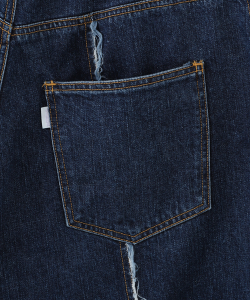 JIEDA(ジエダ)の「JieDa CROPPED LOOSE FIT DENIM JIE-24W -PT12(スラックス・メンズ・ネイビー・1/2)」の16枚目の写真