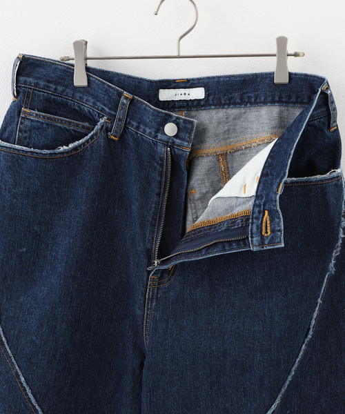 JIEDA(ジエダ)の「JieDa CROPPED LOOSE FIT DENIM JIE-24W -PT12(スラックス・メンズ・ネイビー・1/2)」の20枚目の写真