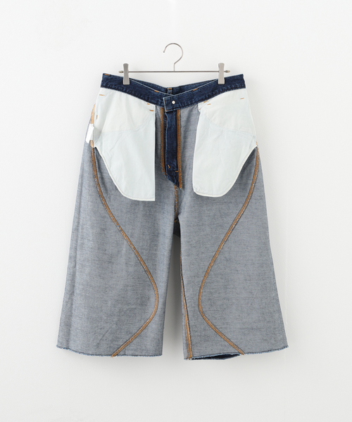 JIEDA(ジエダ)の「JieDa CROPPED LOOSE FIT DENIM JIE-24W -PT12(スラックス・メンズ・ネイビー・1/2)」の21枚目の写真