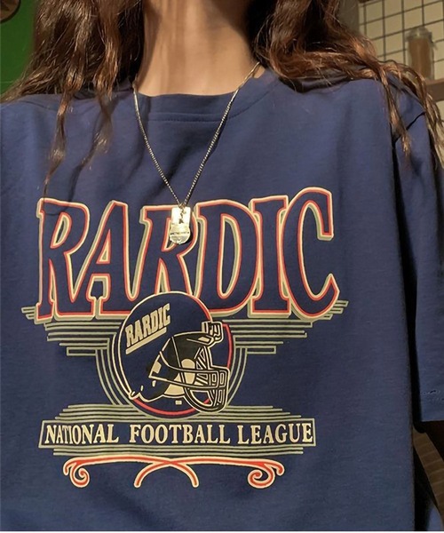 ARCADE(アーケード)の「アメリカンヴィンテージ ストリート オーバーサイズ 半袖Tシャツ -ARCADE Limited Line-(Tシャツ/カットソー・レディース・ブラック/ネイビー・FREE)」の8枚目の写真
