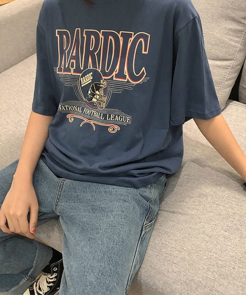 ARCADE(アーケード)の「アメリカンヴィンテージ ストリート オーバーサイズ 半袖Tシャツ -ARCADE Limited Line-(Tシャツ/カットソー・レディース・ブラック/ネイビー・FREE)」の7枚目の写真