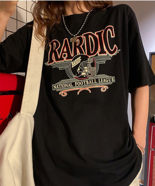 ARCADE(アーケード)の「アメリカンヴィンテージ ストリート オーバーサイズ 半袖Tシャツ -ARCADE Limited Line-(Tシャツ/カットソー・レディース・ブラック/ネイビー・FREE)」の10枚目の写真