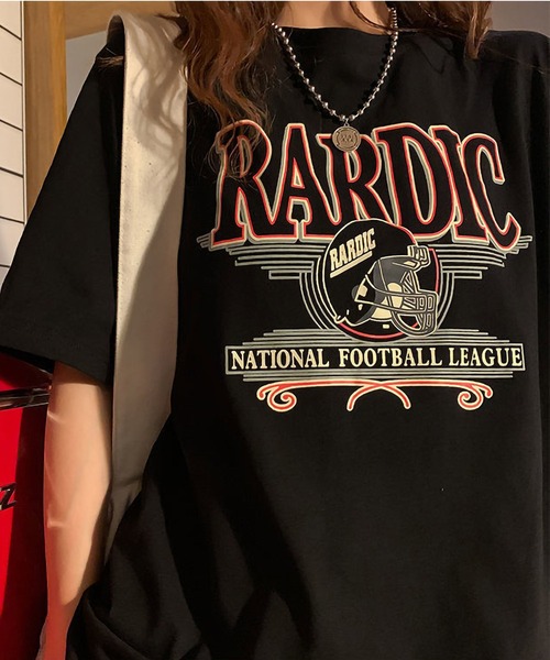 ARCADE(アーケード)の「アメリカンヴィンテージ ストリート オーバーサイズ 半袖Tシャツ -ARCADE Limited Line-(Tシャツ/カットソー・レディース・ブラック/ネイビー・FREE)」の9枚目の写真