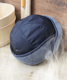 CHILL HAT（チルハット）の「撥水ポリ 裏パイル ロールキャップ型 瞑想 サウナハット 耳当て付き（キャップ）」