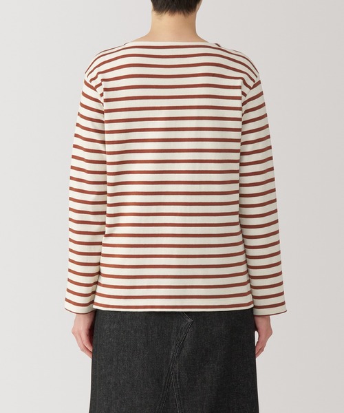 婦人 太番手ボートネック長袖Tシャツ（Tシャツ/カットソー
