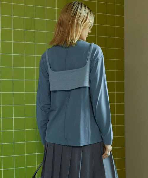 Bustier Combination Big Size T-shirt/ビスチェコンビビッグTEE