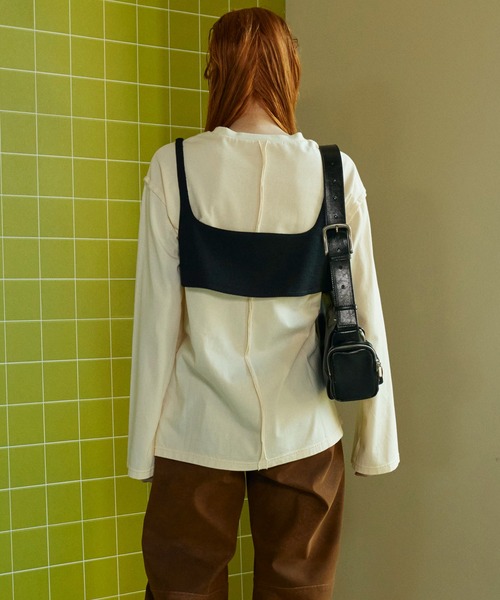 Bustier Combination Big Size T-shirt/ビスチェコンビビッグTEE