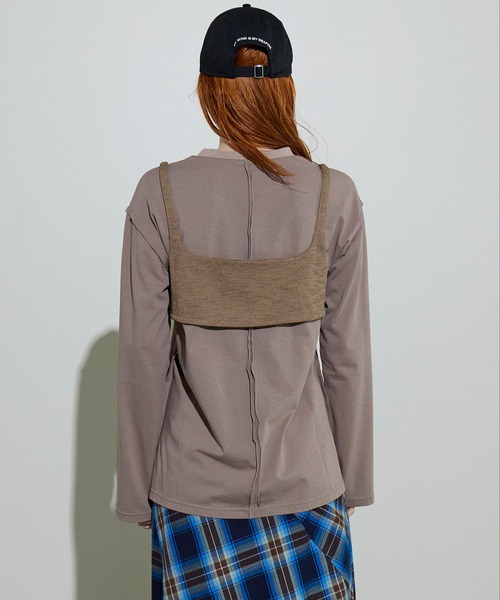 Bustier Combination Big Size T-shirt/ビスチェコンビビッグTEE