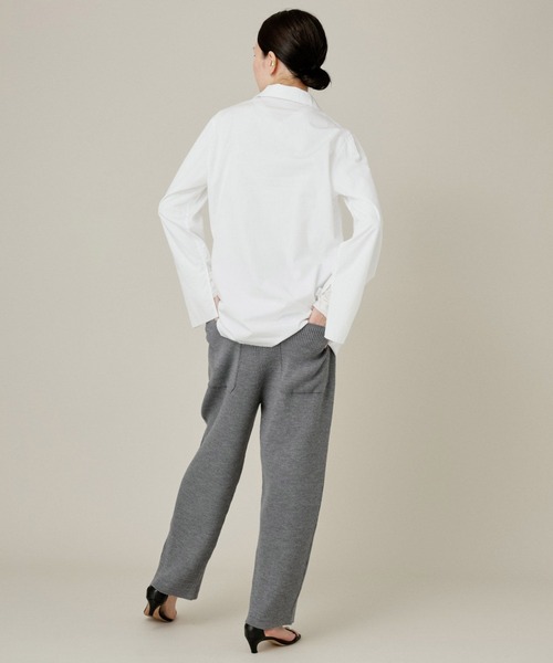 Curensology（カレンソロジー）の「Curensology(カレンソロジー)/9Gリブニットパンツ（その他パンツ・レディース・グレー/ブラック・FREE）」の17枚目の写真