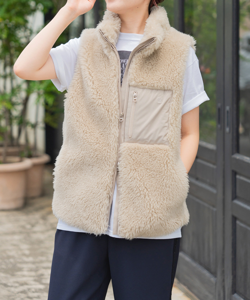 Spick and Span　大人気ファーニットベスト　ベージュ Spick&Span ファーニットベスト ベージュ