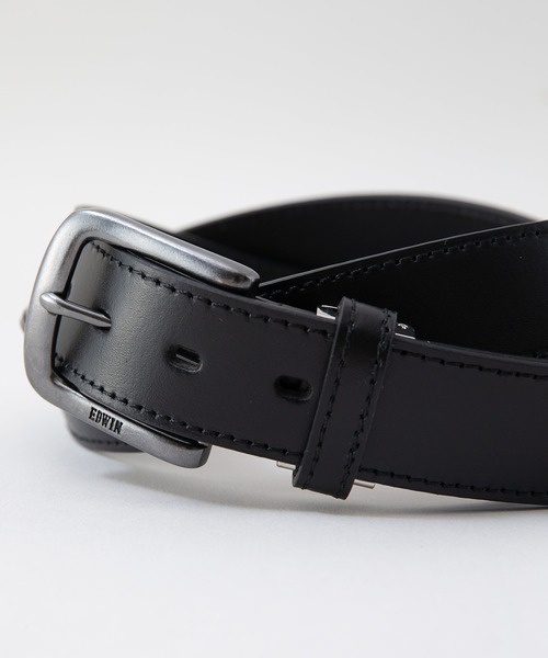 EDWIN（エドウィン）の「【EDWIN/エドウィン】35MM ステッチベルト　牛革（ベルト・メンズ・ブラウン/ダークブラウン/ブラック・FREE）」の2枚目の写真