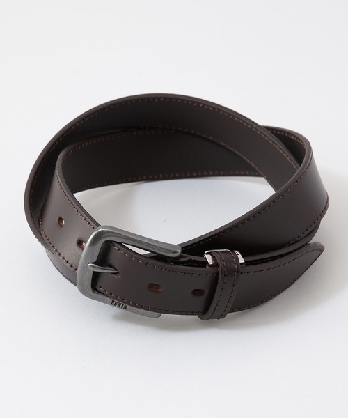 EDWIN（エドウィン）の「【EDWIN/エドウィン】35MM ステッチベルト　牛革（ベルト・メンズ・ブラウン/ダークブラウン/ブラック・FREE）」の8枚目の写真