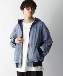 RAGEBLUE | ヴィンテージライク/デニムダックフードワークブルゾン(ブルゾン)