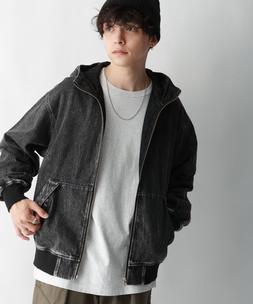 RAGEBLUE（レイジブルー）の「ヴィンテージライク/デニムダックフードワークブルゾン（ブルゾン・メンズ・ブラウン/ブルー/スミクロ・MEDIUM/LARGE）」の6枚目の写真