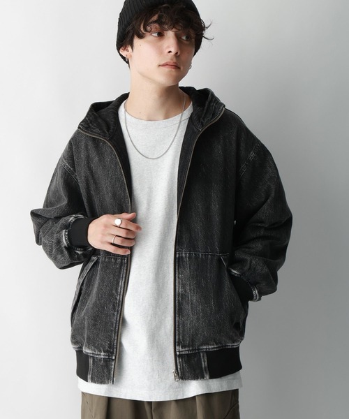 RAGEBLUE（レイジブルー）の「ヴィンテージライク/デニムダックフードワークブルゾン（ブルゾン・メンズ・ブラウン/ブルー/スミクロ・MEDIUM/LARGE）」の7枚目の写真