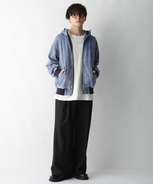 RAGEBLUE（レイジブルー）の「ヴィンテージライク/デニムダックフードワークブルゾン（ブルゾン・メンズ・ブラウン/ブルー/スミクロ・MEDIUM/LARGE）」の14枚目の写真