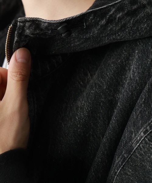 RAGEBLUE（レイジブルー）の「ヴィンテージライク/デニムダックフードワークブルゾン（ブルゾン・メンズ・ブラウン/ブルー/スミクロ・MEDIUM/LARGE）」の22枚目の写真