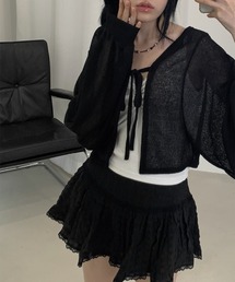 フロント紐サマーボレロカーディガン