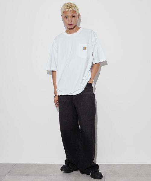 carhartt ワンポイント　シャツ　バーガンディ Carhartt tシャツ carhartt/カーハート Workwear ビッグ