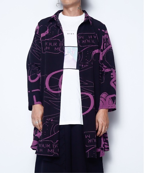 rovtski(ロフトスキー)の「モノトーンロングブラウス(シャツ/ブラウス・レディース・パープル/グレー/ベージュ/カーキ・FREE)」の4枚目の写真