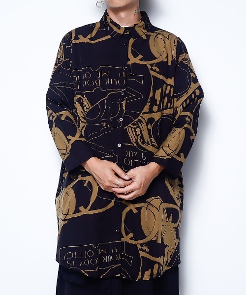 rovtski(ロフトスキー)の「モノトーンロングブラウス(シャツ/ブラウス・レディース・パープル/グレー/ベージュ/カーキ・FREE)」の3枚目の写真