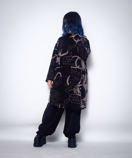 rovtski(ロフトスキー)の「モノトーンロングブラウス(シャツ/ブラウス・レディース・パープル/グレー/ベージュ/カーキ・FREE)」の6枚目の写真