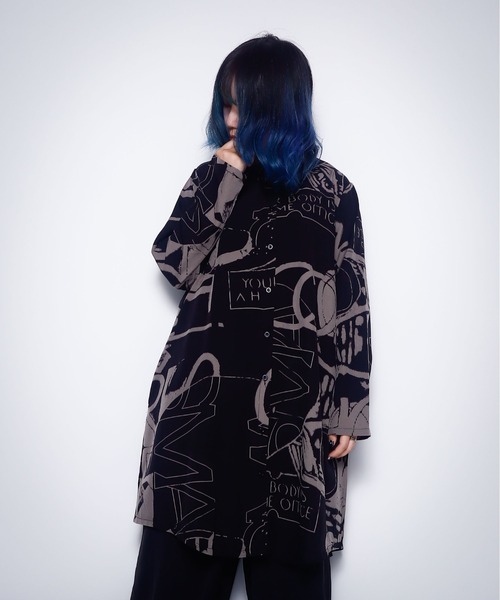 rovtski(ロフトスキー)の「モノトーンロングブラウス(シャツ/ブラウス・レディース・パープル/グレー/ベージュ/カーキ・FREE)」の9枚目の写真