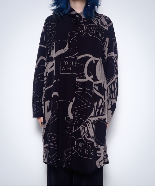 rovtski(ロフトスキー)の「モノトーンロングブラウス(シャツ/ブラウス・レディース・パープル/グレー/ベージュ/カーキ・FREE)」の12枚目の写真