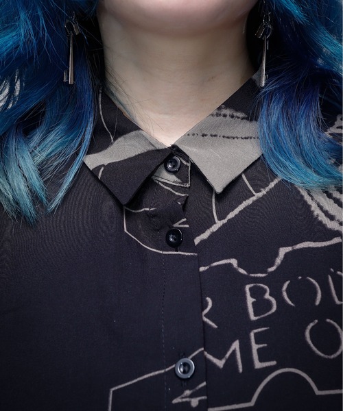 rovtski(ロフトスキー)の「モノトーンロングブラウス(シャツ/ブラウス・レディース・パープル/グレー/ベージュ/カーキ・FREE)」の15枚目の写真