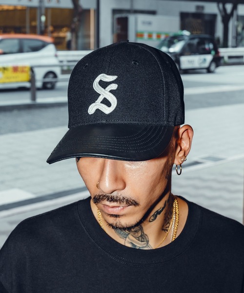 Subciety(サブサエティ)の「SWITCHED CAP(キャップ・メンズ・ブラック/ストライプ・FREE)」の2枚目の写真