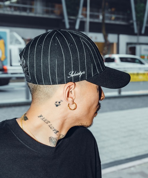 Subciety(サブサエティ)の「SWITCHED CAP(キャップ・メンズ・ブラック/ストライプ・FREE)」の14枚目の写真